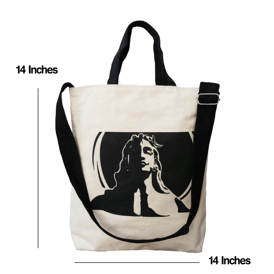 The Adiyogi Canvas Tote Bag (Medium)