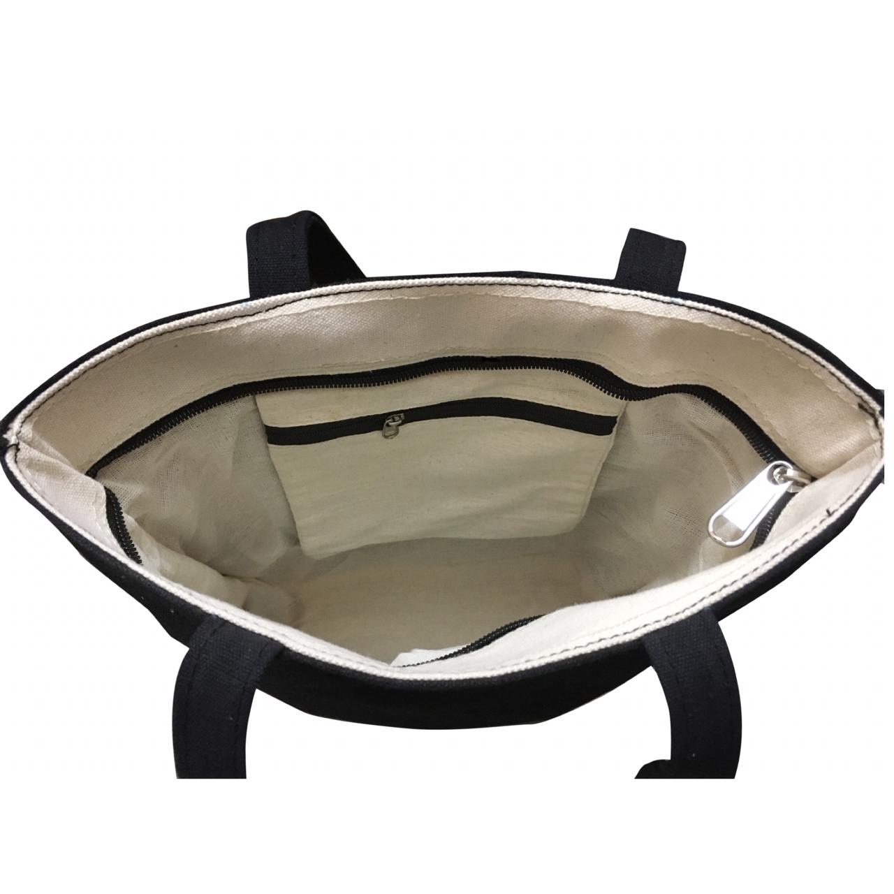 Double Colour Canvas Tote Bag